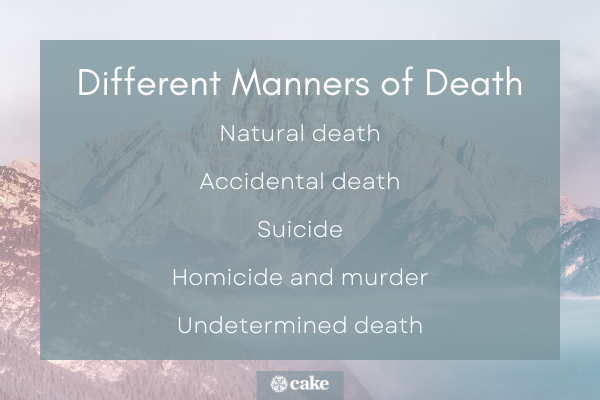 Different manners of death photo