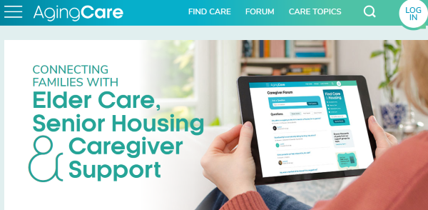 Agingcare.com's homepage