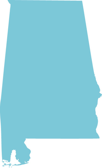 Alabama state graphic