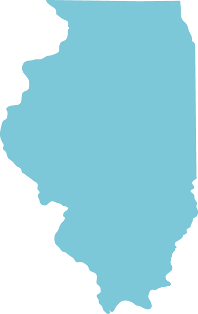 Illinois state graphic