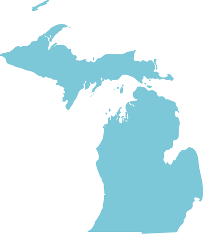 Michigan state graphic